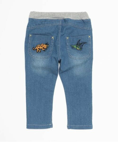 kladskap / クレードスコープ その他パンツ | 【人気商品再入荷】【直営店で取り扱い無し】恐竜刺しゅうロング丈テーパードパンツ | 詳細1