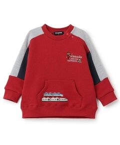 kladskap / クレードスコープ スウェット | 【人気商品再入荷】【直営店で取り扱い無し】電車刺しゅうブロッキングトレーナー