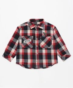 kladskap / クレードスコープ シャツ・ブラウス | 【人気商品再入荷】【直営店で取り扱い無し】恐竜チェック長袖シャツ