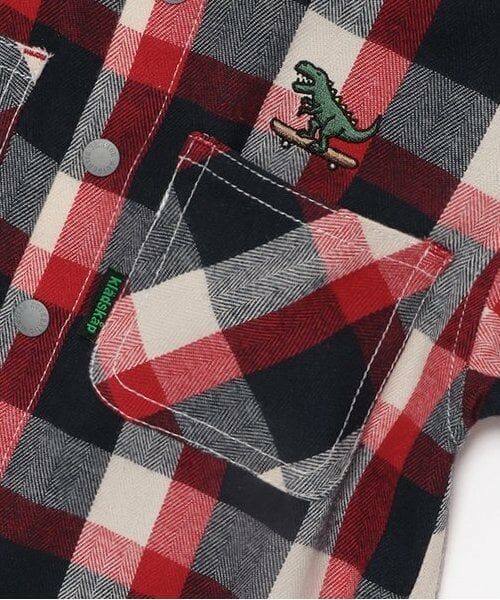 kladskap / クレードスコープ シャツ・ブラウス | 【人気商品再入荷】【直営店で取り扱い無し】恐竜チェック長袖シャツ | 詳細4