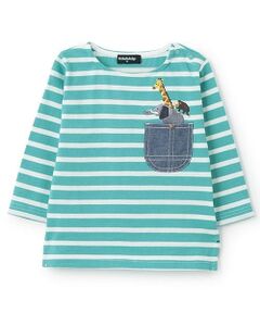 kladskap / クレードスコープ Tシャツ | 【人気商品再入荷】【直営店で取り扱い無し】ポケットからアニマルボーダー長袖Tシャツ