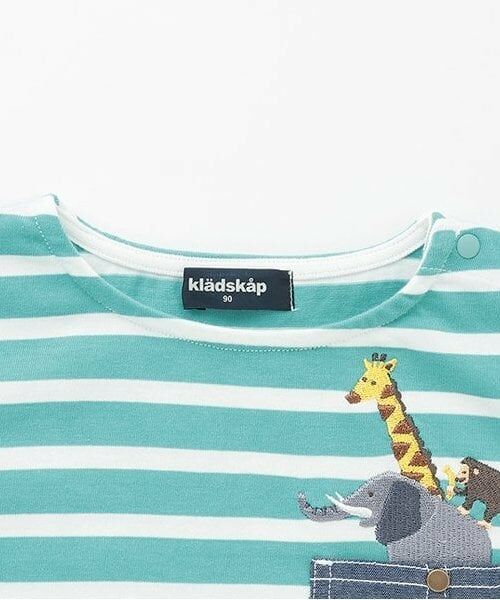 kladskap / クレードスコープ Tシャツ | 【人気商品再入荷】【直営店で取り扱い無し】ポケットからアニマルボーダー長袖Tシャツ | 詳細2