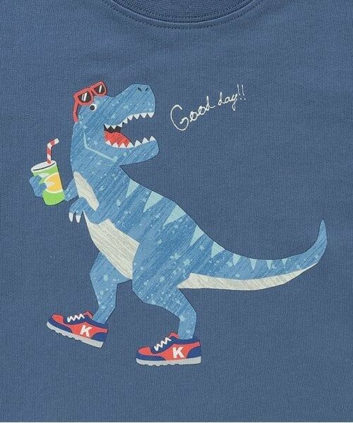 kladskap / クレードスコープ Tシャツ | 【人気商品再入荷】【直営店で取り扱い無し】Good dayザウルス袖配色長袖Tシャツ | 詳細4