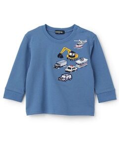 kladskap / クレードスコープ Tシャツ | 【人気商品再入荷】【直営店で取り扱い無し】乗り物アップリケ後ろ切替長袖Tシャツ