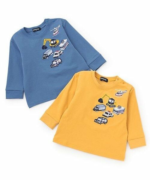 kladskap / クレードスコープ Tシャツ | 【人気商品再入荷】【直営店で取り扱い無し】乗り物アップリケ後ろ切替長袖Tシャツ | 詳細10
