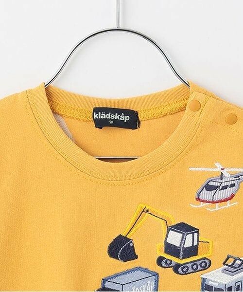 kladskap / クレードスコープ Tシャツ | 【人気商品再入荷】【直営店で取り扱い無し】乗り物アップリケ後ろ切替長袖Tシャツ | 詳細3