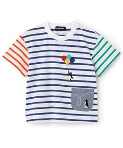 kladskap / クレードスコープ Tシャツ | 【人気商品再入荷】【直営店で取り扱い無し】ポケットにペンギンボーダー半袖Tシャツ