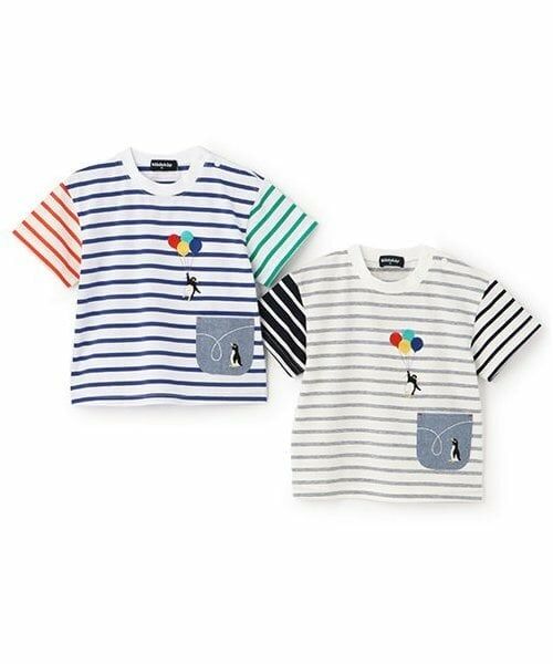 kladskap / クレードスコープ Tシャツ | 【人気商品再入荷】【直営店で取り扱い無し】ポケットにペンギンボーダー半袖Tシャツ | 詳細9