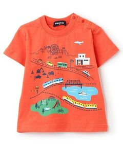 kladskap / クレードスコープ Tシャツ | 【人気商品再入荷】【直営店で取り扱い無し】街と乗り物グラフィック半袖Tシャツ