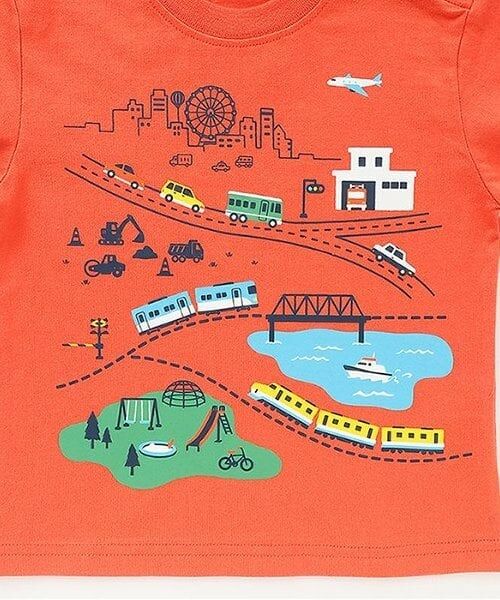 kladskap / クレードスコープ Tシャツ | 【人気商品再入荷】【直営店で取り扱い無し】街と乗り物グラフィック半袖Tシャツ | 詳細4