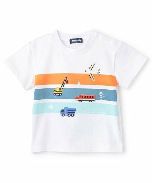 kladskap / クレードスコープ Tシャツ | 【人気商品再入荷】【直営店で取り扱い無し】乗り物アップリケ半袖Tシャツ(白)