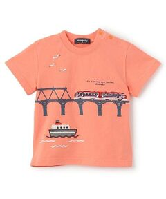 kladskap / クレードスコープ Tシャツ | 【人気商品再入荷】【直営店で取り扱い無し】電車と鉄橋半袖Tシャツ