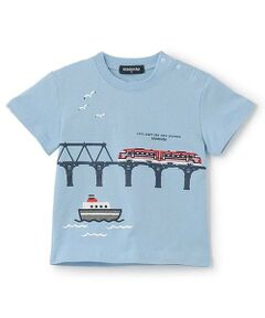 kladskap / クレードスコープ Tシャツ | 【人気商品再入荷】【直営店で取り扱い無し】電車と鉄橋半袖Tシャツ