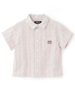 kladskap / クレードスコープ シャツ・ブラウス | 【人気商品再入荷】【直営店で取り扱い無し】電車チェックオーバーサイズ半袖シャツ