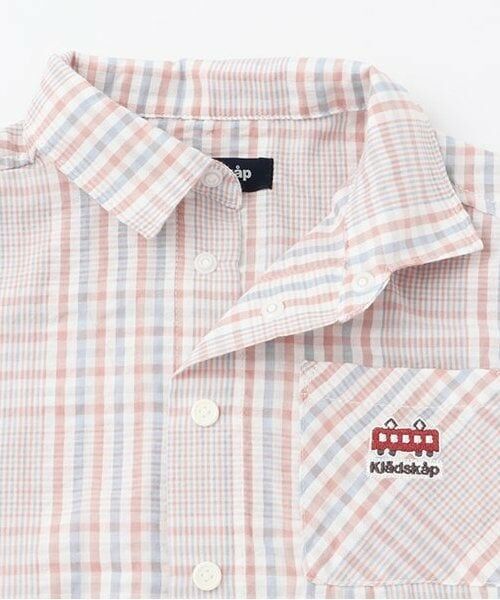 kladskap / クレードスコープ シャツ・ブラウス | 【人気商品再入荷】【直営店で取り扱い無し】電車チェックオーバーサイズ半袖シャツ | 詳細3