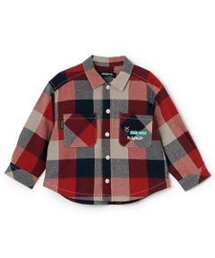 kladskap / クレードスコープ シャツ・ブラウス | 【人気商品再入荷】【直営店で取り扱い無し】電車刺しゅうチェック長袖シャツ