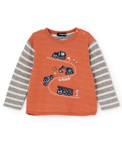 kladskap / クレードスコープ Tシャツ | 【人気商品再入荷】【直営店で取り扱い無し】働く車刺しゅう接結長袖Tシャツ