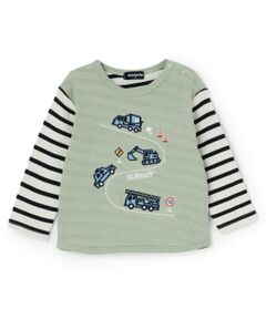 kladskap / クレードスコープ Tシャツ | 【人気商品再入荷】【直営店で取り扱い無し】働く車刺しゅう接結長袖Tシャツ