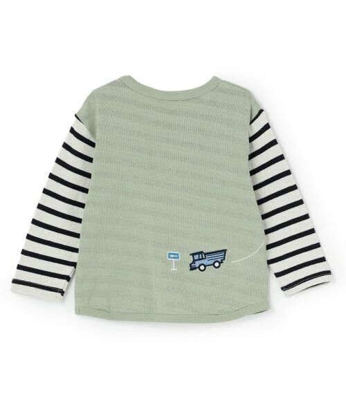 kladskap / クレードスコープ Tシャツ | 【人気商品再入荷】【直営店で取り扱い無し】働く車刺しゅう接結長袖Tシャツ | 詳細1