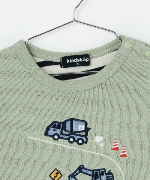 kladskap / クレードスコープ Tシャツ | 【人気商品再入荷】【直営店で取り扱い無し】働く車刺しゅう接結長袖Tシャツ | 詳細2