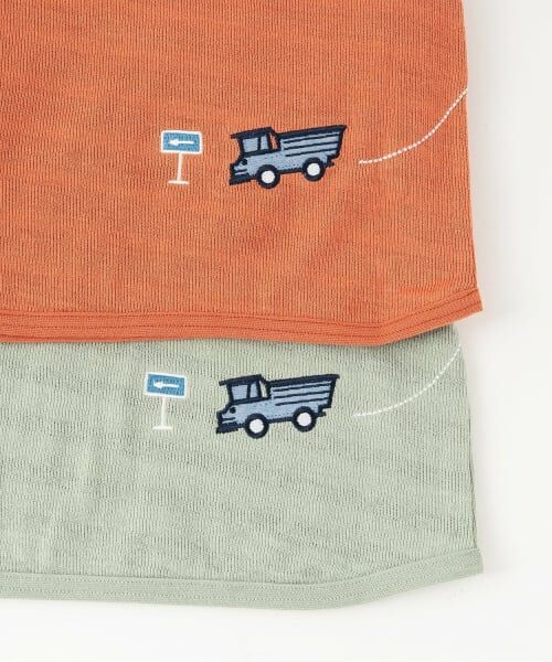 kladskap / クレードスコープ Tシャツ | 【人気商品再入荷】【直営店で取り扱い無し】働く車刺しゅう接結長袖Tシャツ | 詳細6