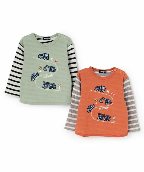 kladskap / クレードスコープ Tシャツ | 【人気商品再入荷】【直営店で取り扱い無し】働く車刺しゅう接結長袖Tシャツ | 詳細9