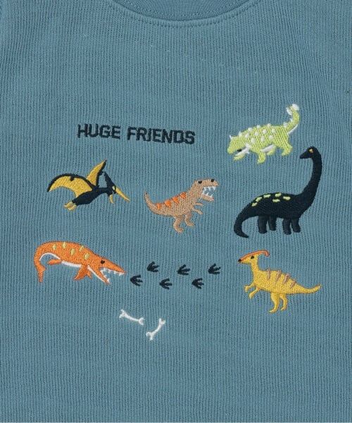 kladskap / クレードスコープ Tシャツ | 【人気商品再入荷】【直営店で取り扱い無し】恐竜刺しゅう袖ライン接結長袖Tシャツ | 詳細3