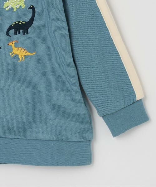 kladskap / クレードスコープ Tシャツ | 【人気商品再入荷】【直営店で取り扱い無し】恐竜刺しゅう袖ライン接結長袖Tシャツ | 詳細5