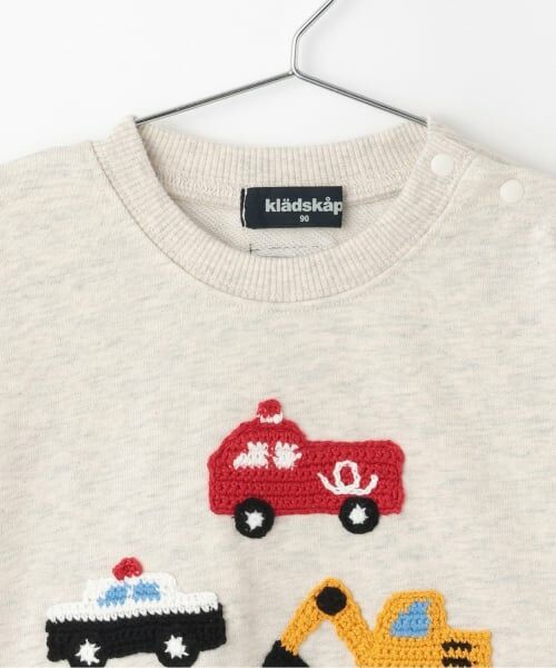 kladskap / クレードスコープ スウェット | 【人気商品再入荷】【直営店で取り扱い無し】働く車編みモチーフトレーナー | 詳細2