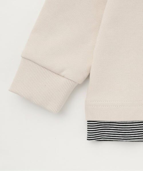 kladskap / クレードスコープ スウェット | 【人気商品再入荷】【直営店で取り扱い無し】電車アップリケ裾ボーダートレーナー | 詳細4