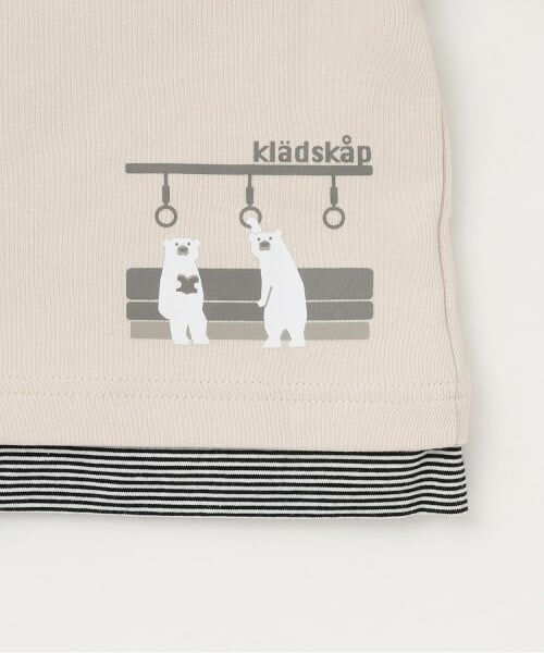 kladskap / クレードスコープ スウェット | 【人気商品再入荷】【直営店で取り扱い無し】電車アップリケ裾ボーダートレーナー | 詳細5