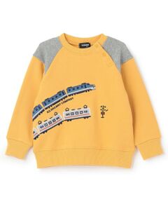 kladskap / クレードスコープ スウェット | 【人気商品再入荷】【直営店で取り扱い無し】電車刺しゅう袖ボーダートレーナー