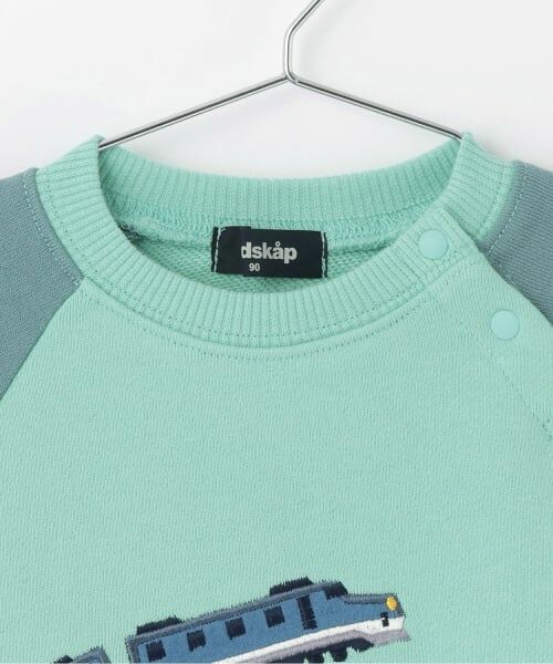 kladskap / クレードスコープ スウェット | 【人気商品再入荷】【直営店で取り扱い無し】電車刺しゅう袖ボーダートレーナー | 詳細2