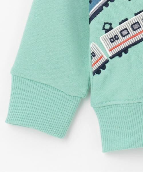 kladskap / クレードスコープ スウェット | 【人気商品再入荷】【直営店で取り扱い無し】電車刺しゅう袖ボーダートレーナー | 詳細3