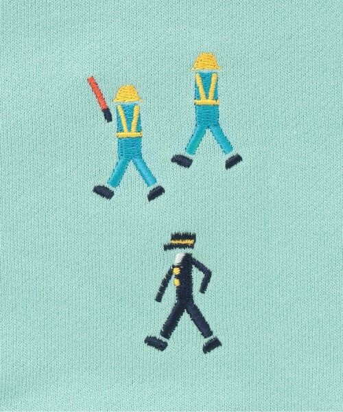 kladskap / クレードスコープ スウェット | 【人気商品再入荷】【直営店で取り扱い無し】電車刺しゅう袖ボーダートレーナー | 詳細6