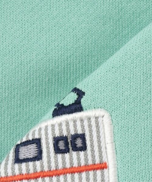 kladskap / クレードスコープ スウェット | 【人気商品再入荷】【直営店で取り扱い無し】電車刺しゅう袖ボーダートレーナー | 詳細7