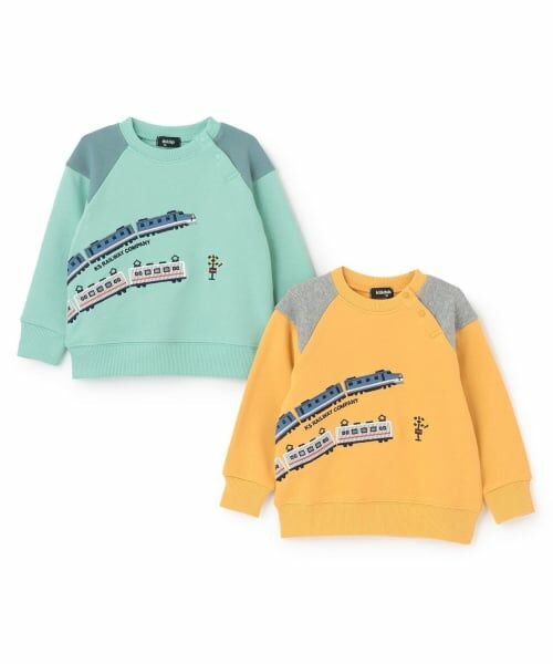 kladskap / クレードスコープ スウェット | 【人気商品再入荷】【直営店で取り扱い無し】電車刺しゅう袖ボーダートレーナー | 詳細8