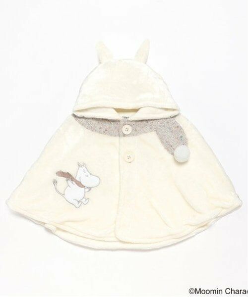 kladskap / クレードスコープ ベビー・キッズウエア | MOOMIN/マフラー風ケープ（オフ ホワイト）