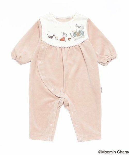 kladskap / クレードスコープ ロンパース | MOOMIN/刺しゅうカバーオール（ピンク）