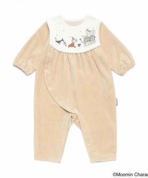 kladskap / クレードスコープ ロンパース | MOOMIN/刺しゅうカバーオール（ベージュ）