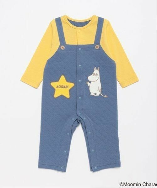 kladskap / クレードスコープ ロンパース | MOOMIN/キルトサロペット風カバーオール（紺）
