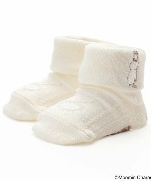 kladskap / クレードスコープ ベビー・キッズウエア | MOOMIN/ケーブルカップソックス（オフ ホワイト）