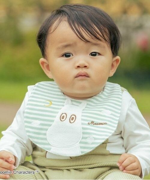 kladskap / クレードスコープ スタイ・ビブ | 【MOOMIN】ムーミン/ニョロニョロスタイ（ライト グリーン）
