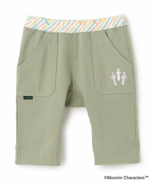 kladskap / クレードスコープ ショート・ハーフ・半端丈パンツ | MOOMIN/お尻キャラクター6分丈パンツ（カーキ）
