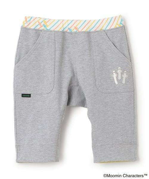 kladskap / クレードスコープ ショート・ハーフ・半端丈パンツ | MOOMIN/お尻キャラクター6分丈パンツ（トップ グレー）