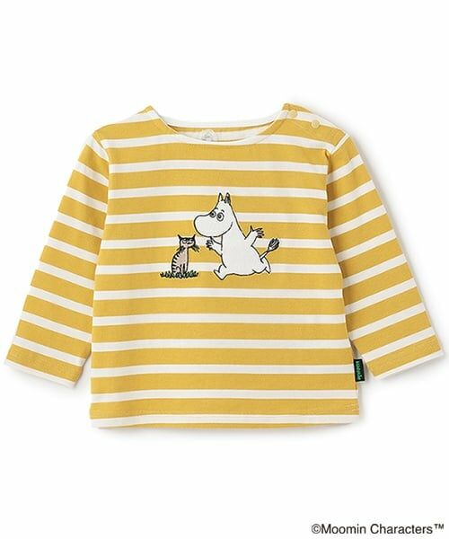 kladskap / クレードスコープ Tシャツ | MOOMIN/ボーダー長袖Tシャツ（黄）