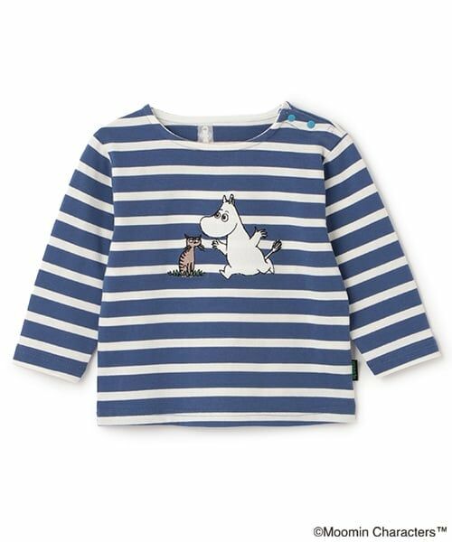 kladskap / クレードスコープ Tシャツ | MOOMIN/ボーダー長袖Tシャツ（ブルー）