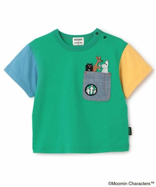 kladskap / クレードスコープ Tシャツ | MOOMIN/胸ポケット半袖Tシャツ（グリーン）