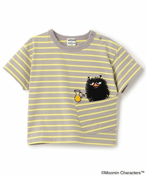 kladskap / クレードスコープ Tシャツ | MOOMIN/ボーダー半袖Tシャツ（グレー）
