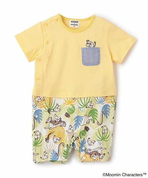kladskap / クレードスコープ ロンパース | MOOMIN/ジャングル柄半袖カバーオール（クリーム）